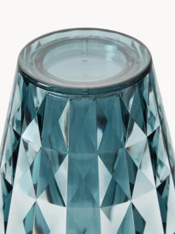 Fashion Kartell Lampe à poser LED Battery, haut. 37 cm Bleu pétrole