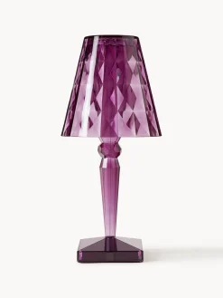 Clearance Kartell Lampe à poser LED Battery, haut. 37 cm Prune