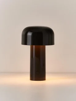 Discount Flos Lampe à poser LED Bellhop, intensité lumineuse variable Brun foncé, haute brillance