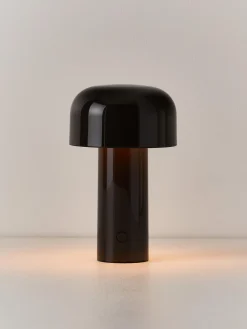 Discount Flos Lampe à poser LED Bellhop, intensité lumineuse variable Brun foncé, haute brillance