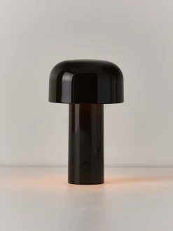 Discount Flos Lampe à poser LED Bellhop, intensité lumineuse variable Brun foncé, haute brillance
