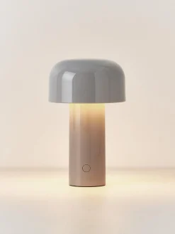 Outlet Flos Lampe à poser LED Bellhop, intensité lumineuse variable Gris, haute brillance