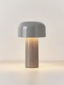 Outlet Flos Lampe à poser LED Bellhop, intensité lumineuse variable Gris, haute brillance