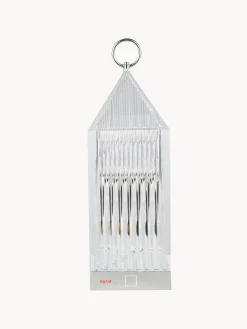 New Kartell Lampe à poser LED mobile avec station de recharge et intensité variable Lantern Argenté