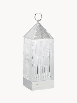 New Kartell Lampe à poser LED mobile avec station de recharge et intensité variable Lantern Argenté