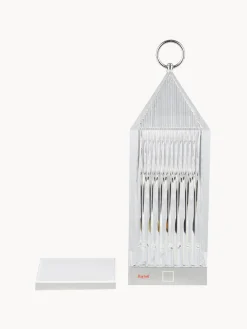 New Kartell Lampe à poser LED mobile avec station de recharge et intensité variable Lantern Argenté