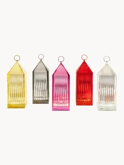 Outlet Kartell Lampe à poser LED mobile avec station de recharge et intensité variable Lantern Rouge