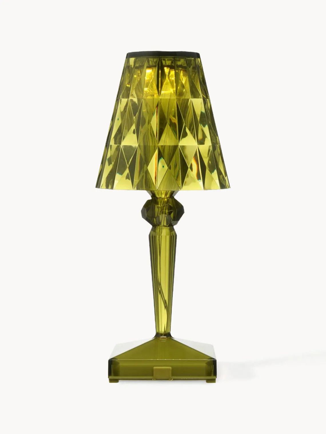 Hot Kartell Lampe à poser LED mobile Battery, haut. 26 cm Vert clair