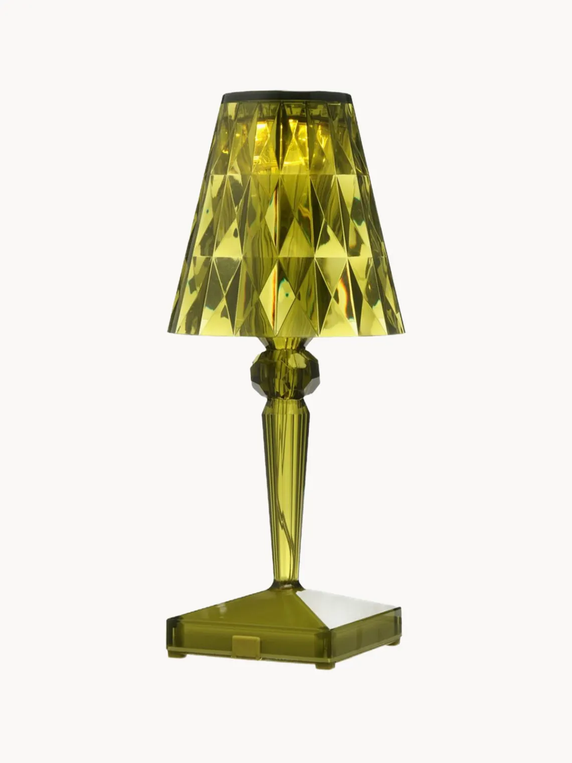 Hot Kartell Lampe à poser LED mobile Battery, haut. 26 cm Vert clair