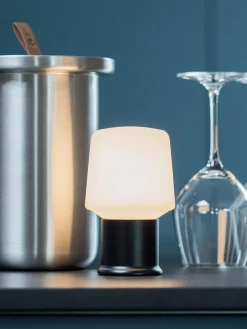 Clearance Sack It Lampe à poser LED mobile d'extérieur London, intensité variable Blanc, noir