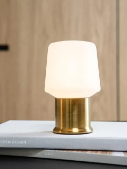 Clearance Sack It Lampe à poser LED mobile d'extérieur London, intensité variable Blanc, doré