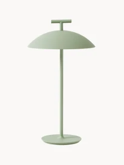 Outlet Kartell Lampe à poser LED mobile intérieure/extérieure Mini Geen-A, intensité lumineuse variable Vert sauge