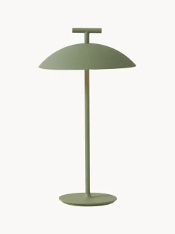 Outlet Kartell Lampe à poser LED mobile intérieure/extérieure Mini Geen-A, intensité lumineuse variable Vert sauge