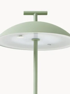 Outlet Kartell Lampe à poser LED mobile intérieure/extérieure Mini Geen-A, intensité lumineuse variable Vert sauge