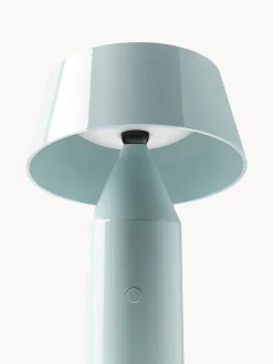 Online Marset Lampe à poser LED mobile orientable Bicoca, intensité lumineuse variable Bleu ciel haute brillance, blanc cassé