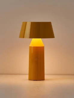 Outlet Marset Lampe à poser LED mobile orientable Bicoca, intensité lumineuse variable Jaune soleil haute brillance, jaune citron