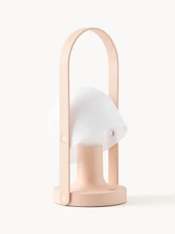 Fashion Marset Lampe à poser LED mobile orientable FollowMe, intensité lumineuse variable Blanc, pêche