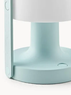 Fashion Marset Lampe à poser LED mobile orientable FollowMe, intensité lumineuse variable Blanc, turquoise