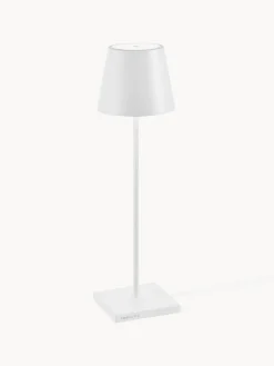 New zafferano Lampe à poser LED mobile Poldina, intensité lumineuse variable Blanc, mat