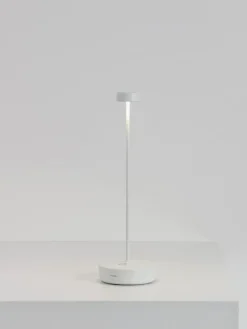 Sale zafferano Lampe à poser LED mobile Swap Mini, intensité lumineuse variable Blanc