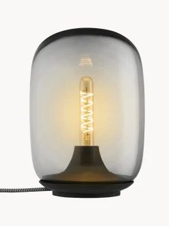 Clearance Eva Solo Lampe à poser LED soufflée bouche Acorn, intensité lumineuse variable Gris transparent, noir