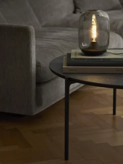 Clearance Eva Solo Lampe à poser LED soufflée bouche Acorn, intensité lumineuse variable Gris transparent, noir