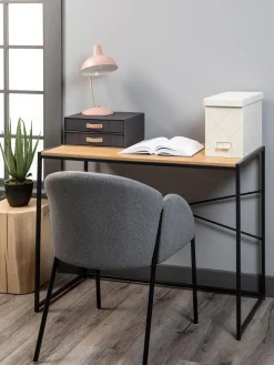 Best Leitmotiv Lampe de bureau rétro Hood Rose, doré