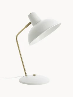 Sale Leitmotiv Lampe de bureau rétro Hood Blanc, doré