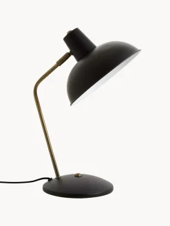 Clearance Leitmotiv Lampe de bureau rétro Hood Noir, doré