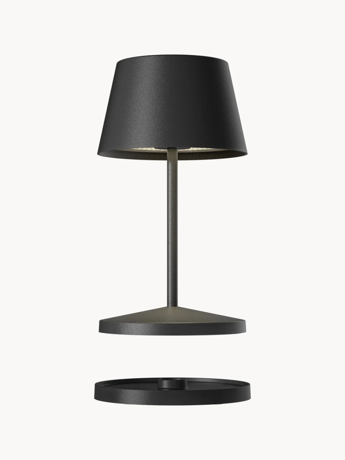 Outlet Villeroy & Boch Lampe d'extérieur LED mobile à intensité variable Seoul Noir, mat