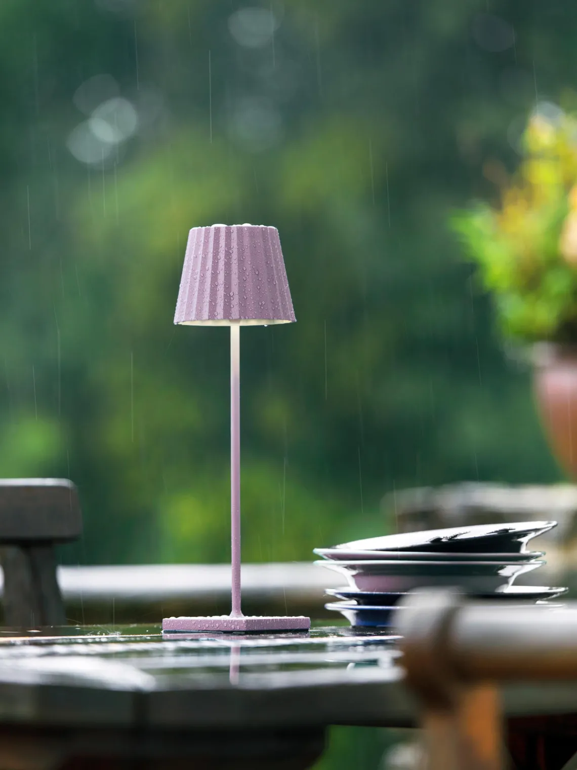 Online sompex Lampe d'extérieur mobile Trellia, intensité lumineuse variable Rose vif