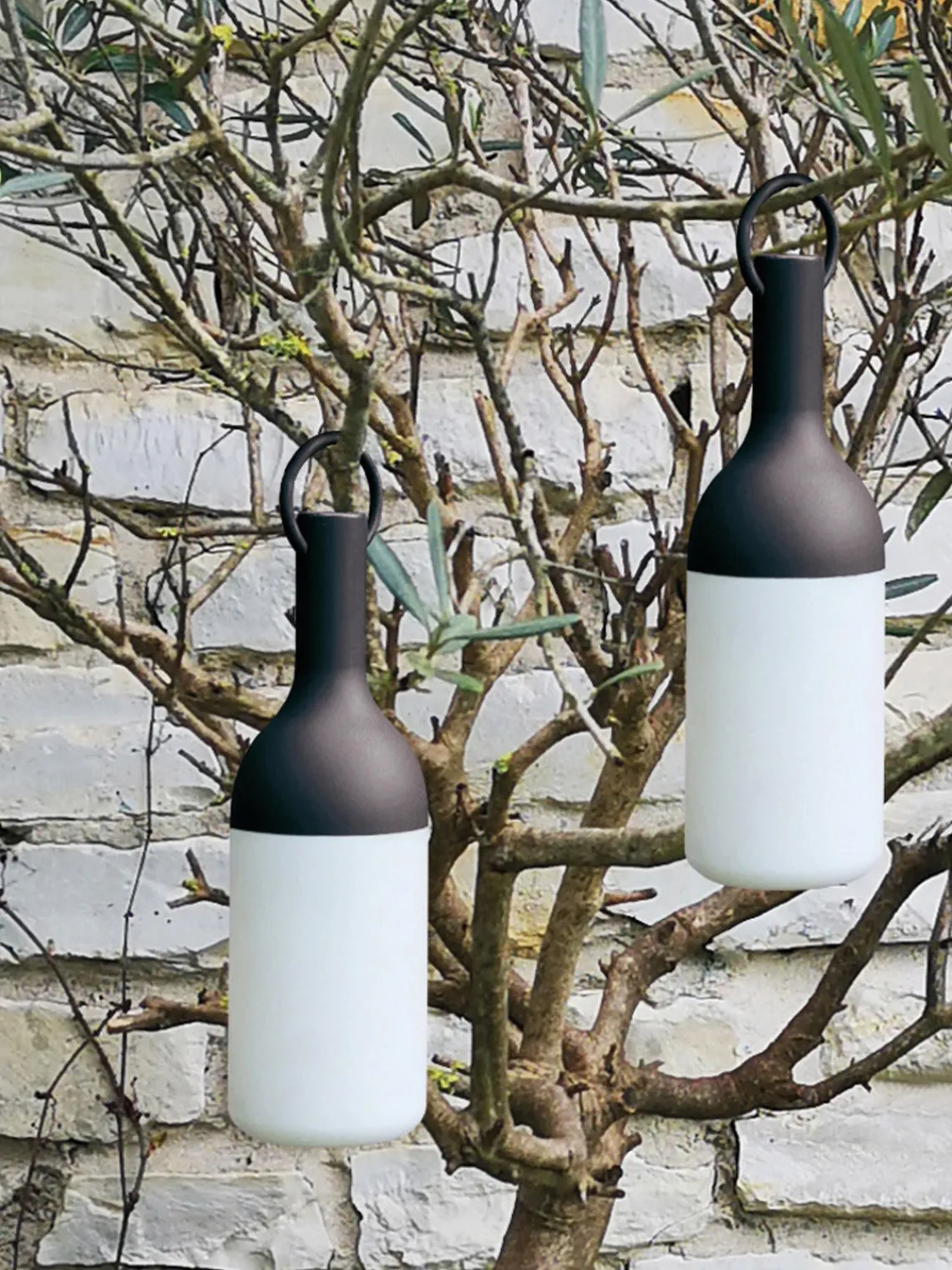 Best sompex Lampes d'extérieur LED mobiles à intensité variable Elo, 2 pièces Noir, blanc