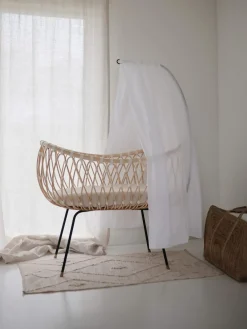 Sale Bermbach Lit bébé artisanal en rotin Emil