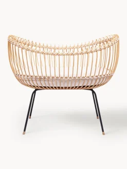 Clearance Bermbach Lit bébé artisanal en rotin Lola