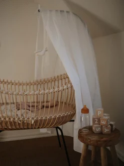 Clearance Bermbach Lit bébé artisanal en rotin Lola