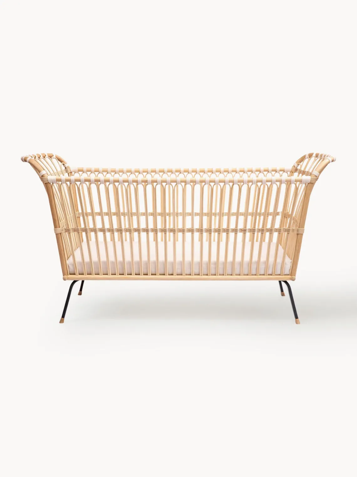 Clearance Bermbach Lit bébé artisanal en rotin Frederick