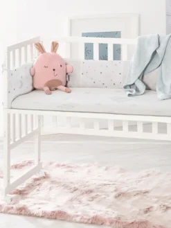 Hot Roba Kids Lit d'appoint pour bébé réglable en hauteur Magie des étoiles avec roulettes, 45 x 90 cm