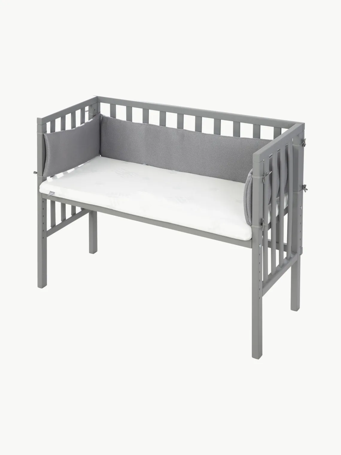 Clearance Roba Kids Lit d'appoint pour bébé réglable en hauteur Magie des étoiles, 45 x 90 cm Gris