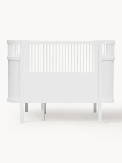 Fashion Sebra Lit de bébé ajustable Baby & Junior, 70 x 110-150 cm Blanc