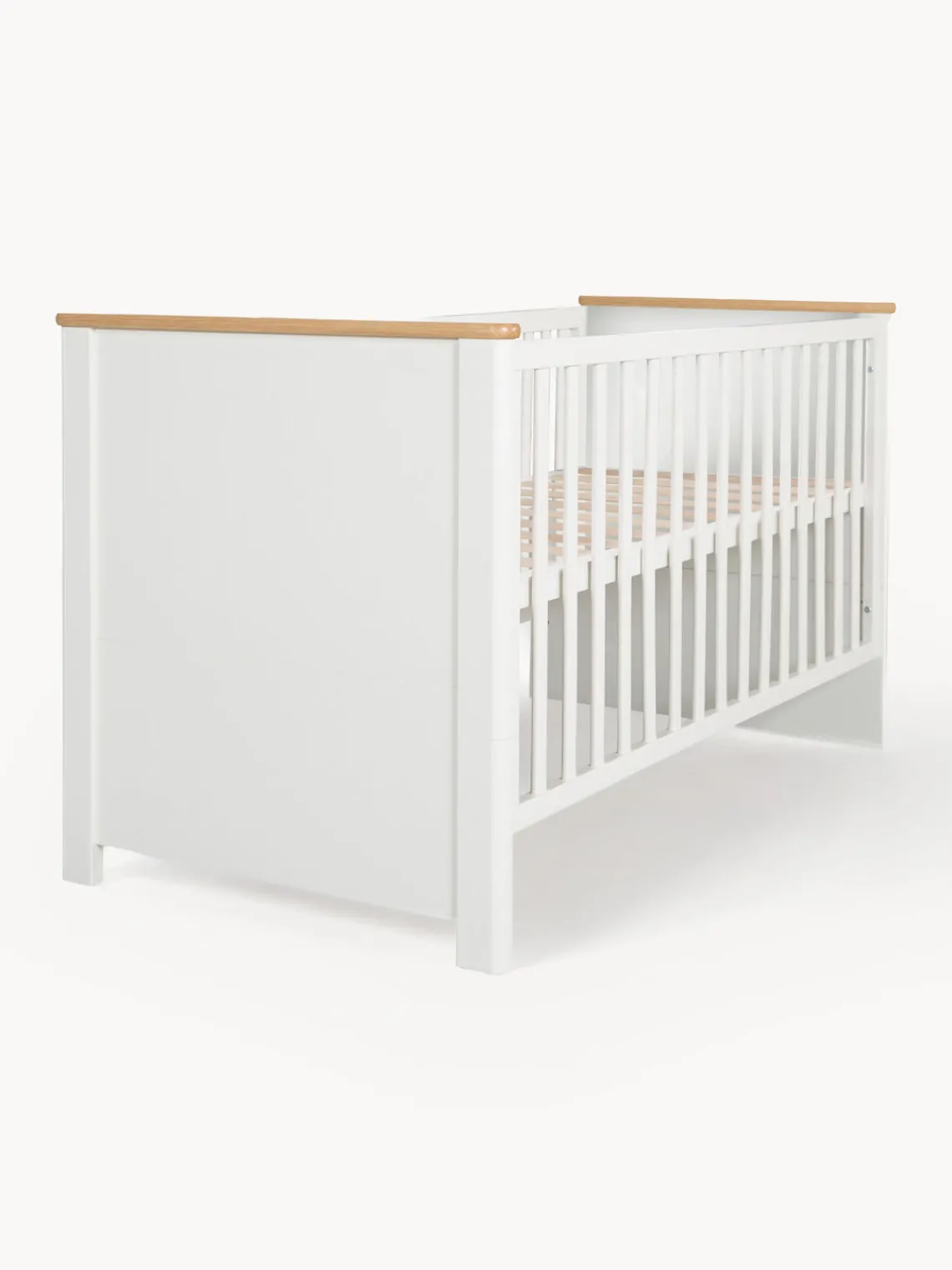 Outlet Roba Kids Lit de bébé en bois réglable en hauteur Ava, 70 x 140 cm