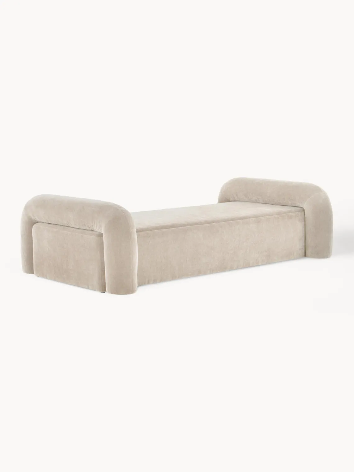 Fashion Jotex Lit de repos en velours Komoro