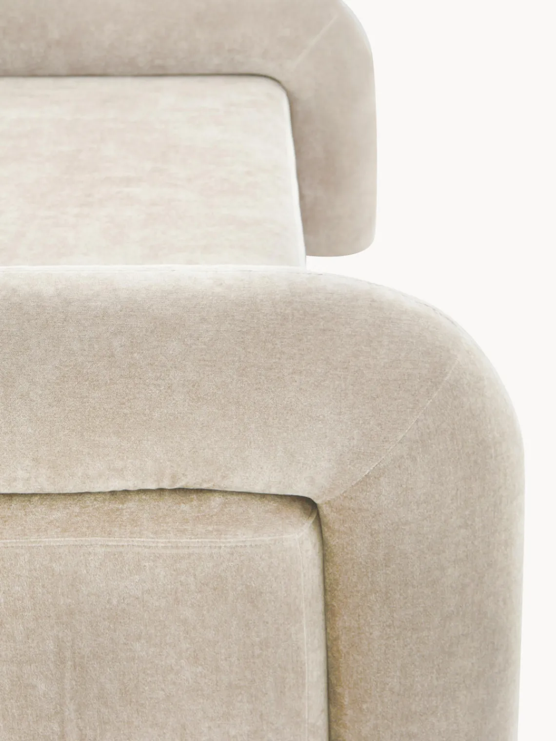 Fashion Jotex Lit de repos en velours Komoro