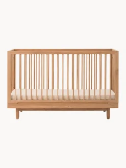 New Nobodinoz Lit en chêne à hauteur réglable pour bébé Pure, 70 x 140 cm