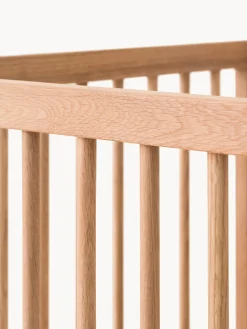 New Nobodinoz Lit en chêne à hauteur réglable pour bébé Pure, 70 x 140 cm