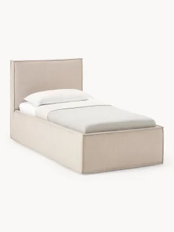 Best Westwing Collection Lit matelassé avec rangement Dream Tissu beige