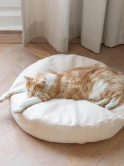 Sale Hoopo Lit pour chat Donut Beige clair