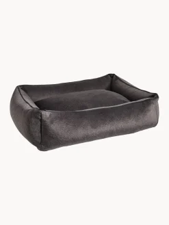 Fashion Laboni Lit pour chien en velours Classic, tailles variées Velours anthracite