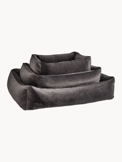 Fashion Laboni Lit pour chien en velours Classic, tailles variées Velours anthracite