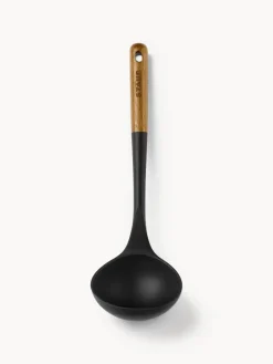 Online Staub Louche avec manche en acacia Cook Noir, bois clair