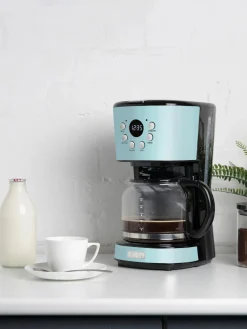 Discount Haden Machine à café Drip Turquoise, argenté